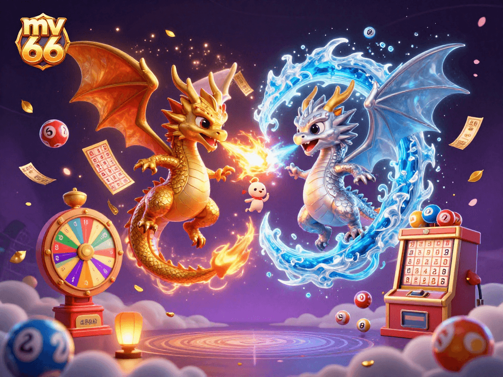 Experience thrilling gameplay at mv 66 casino with animated lottery balls and dazzling prizes.