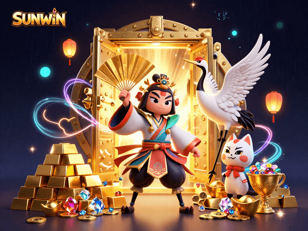 SUNWIN players enjoy a vibrant casino atmosphere, highlighted by rich treasures and engaging game elements.