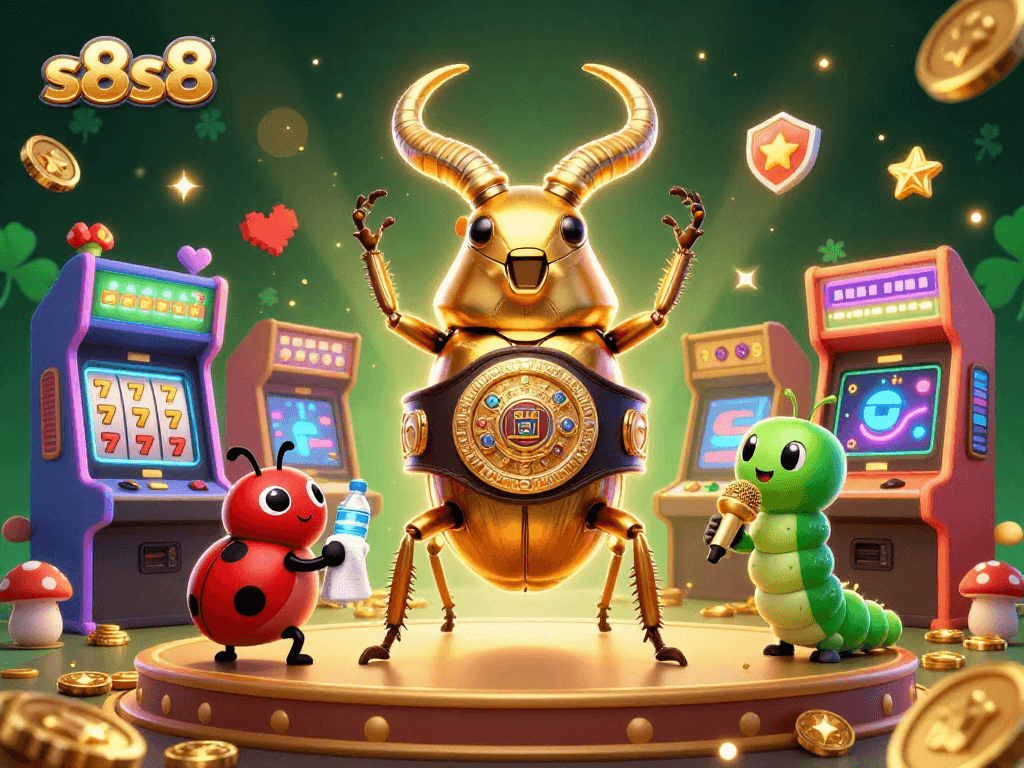 Experience thrilling jackpots at s8s8 with a vibrant casino scene filled with 3D game characters.