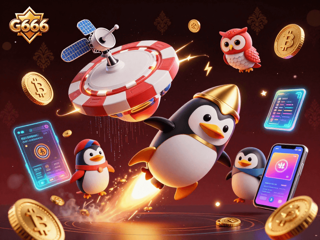Engage with G666 for thrilling casino adventures featuring golden penguins and crypto coins