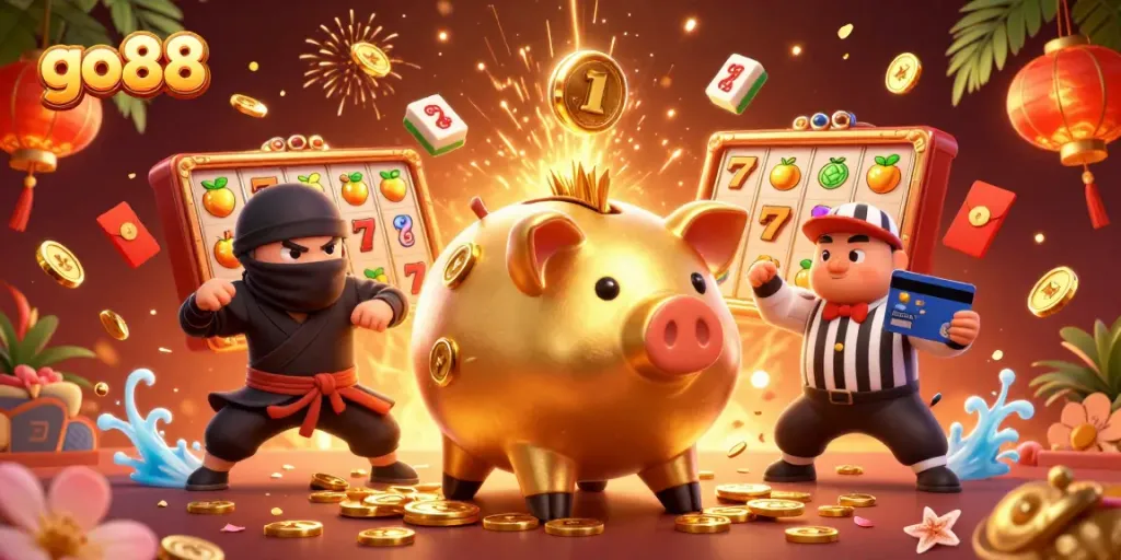 Experience thrilling gameplay as go88 brings excitement with vibrant slot reels and dynamic casino elements.