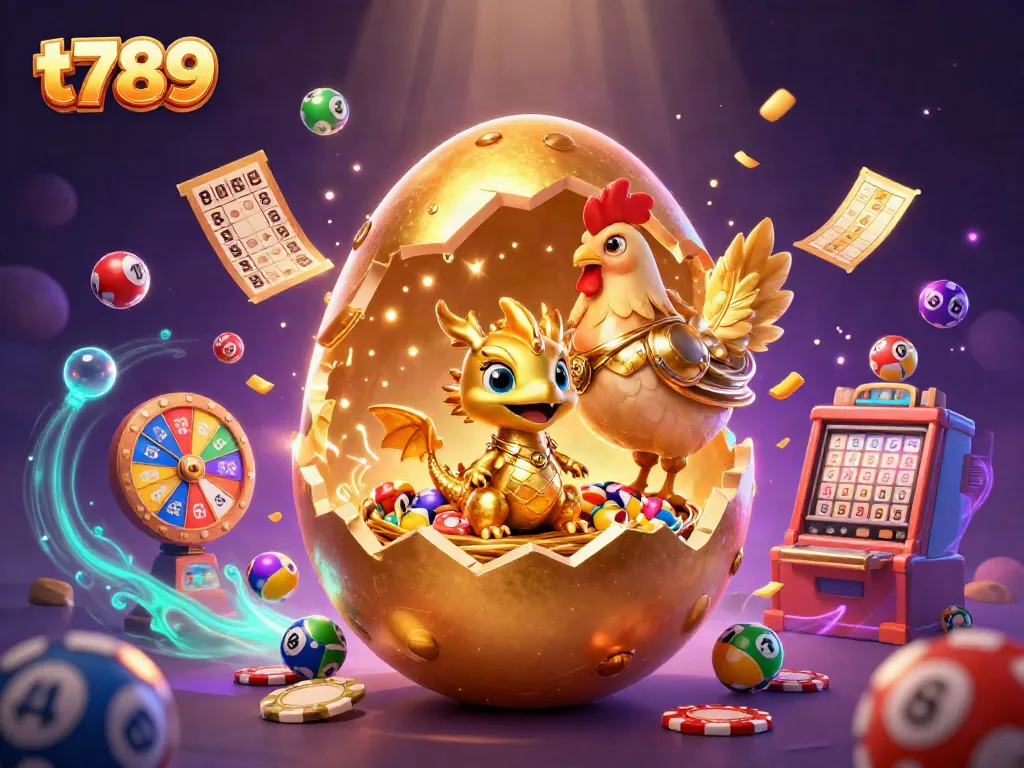Experience thrilling moments at t789 with a golden dragon amid a vibrant casino scene