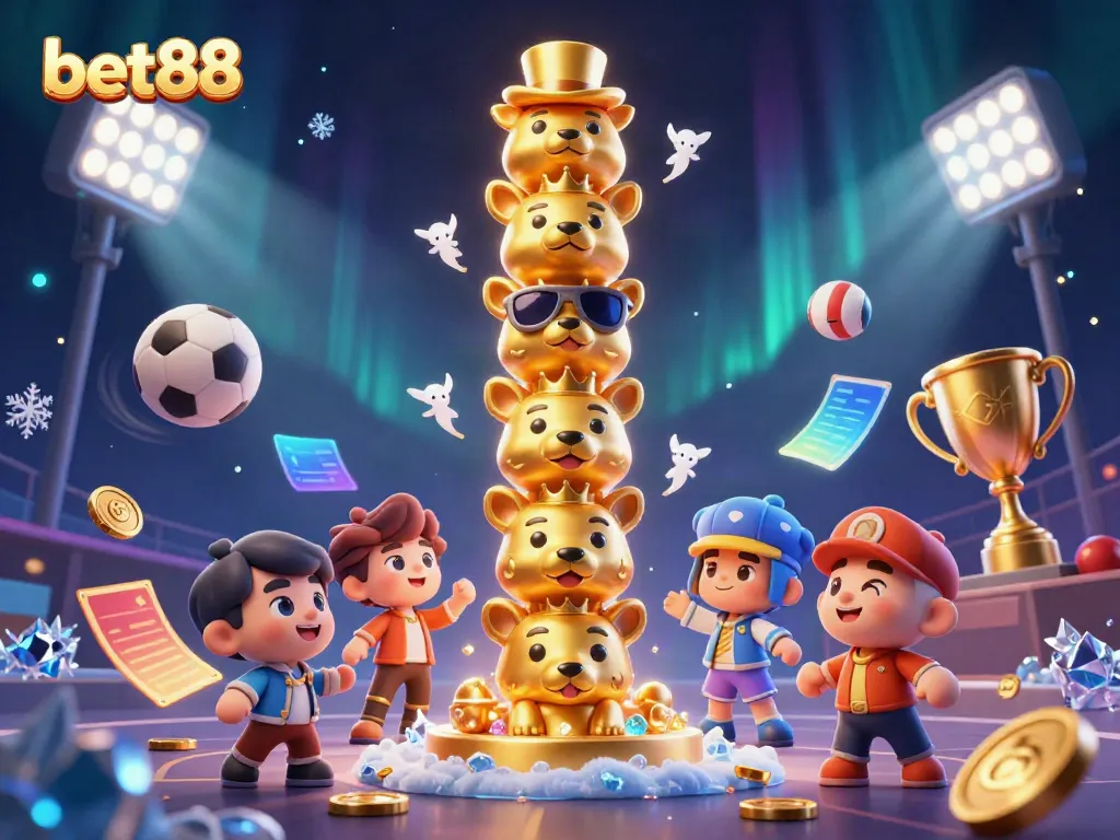 Experience exciting gaming moments at bet88 with dynamic sports betting elements and golden casino visuals.