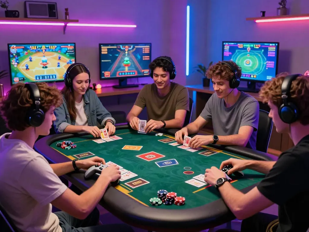 Dynamic online gaming experience at https://sunwint4.com/ showcasing excited players and vibrant graphics.