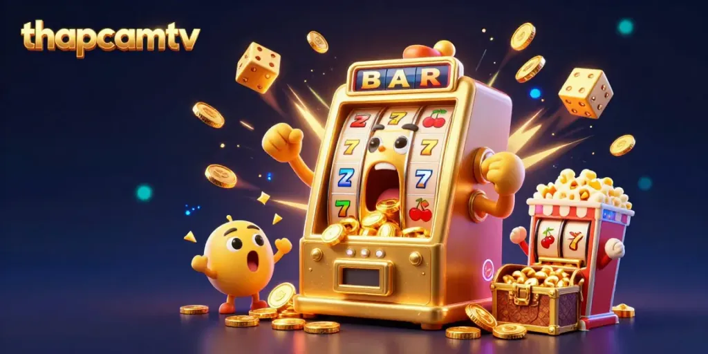 Experience the thrill of thapcamtv with vibrant jackpot action as golden slot machines cheer in celebration.