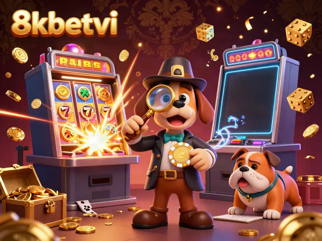 Experience thrilling casino action with 8xbetvi in this vibrant scene featuring dynamic game elements and colorful characters.