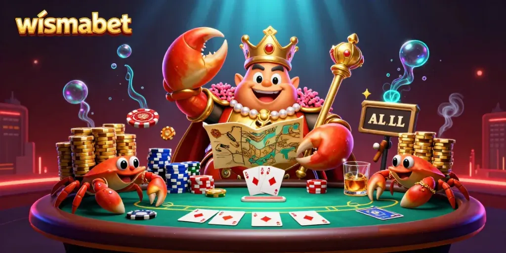 Memenangkan jackpot di wismabet dengan keberuntungan dari kepiting emas raksasa yang memimpin permainan