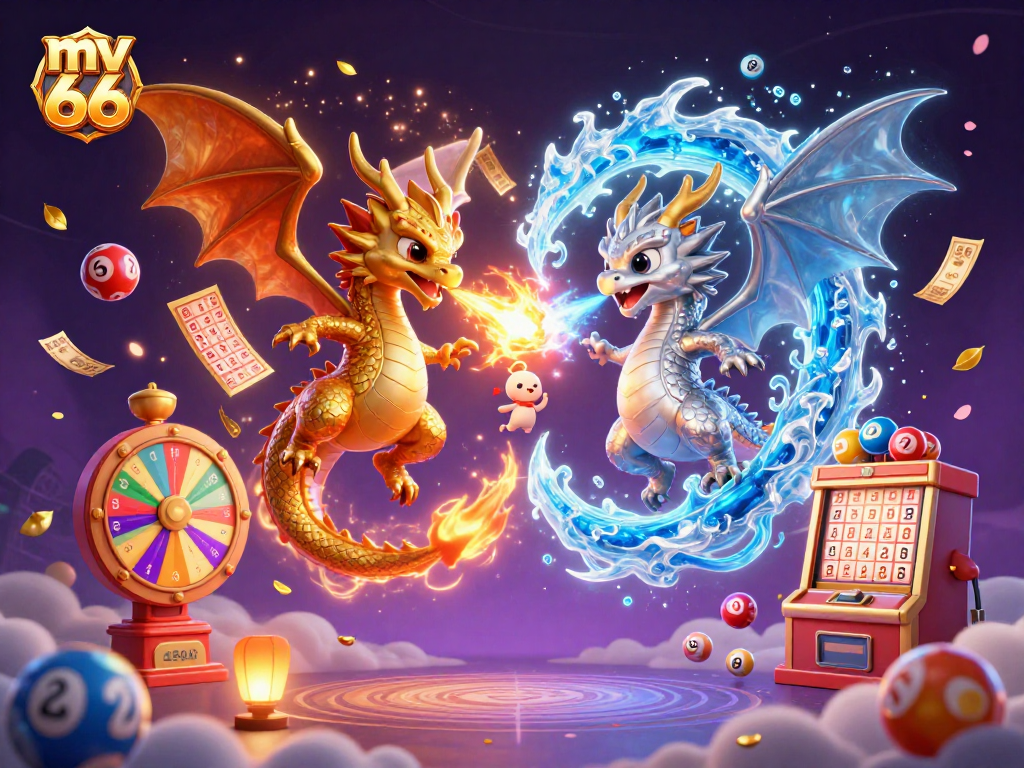 Experience thrilling gameplay at mv 66 casino with animated lottery balls and dazzling prizes.