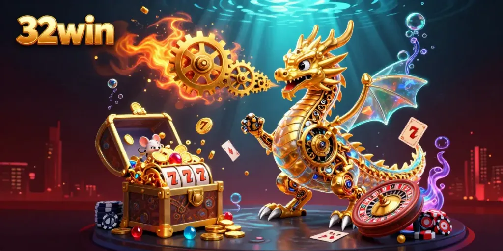 Experience thrilling wins at 32win with vibrant casino elements and engaging gaming features.