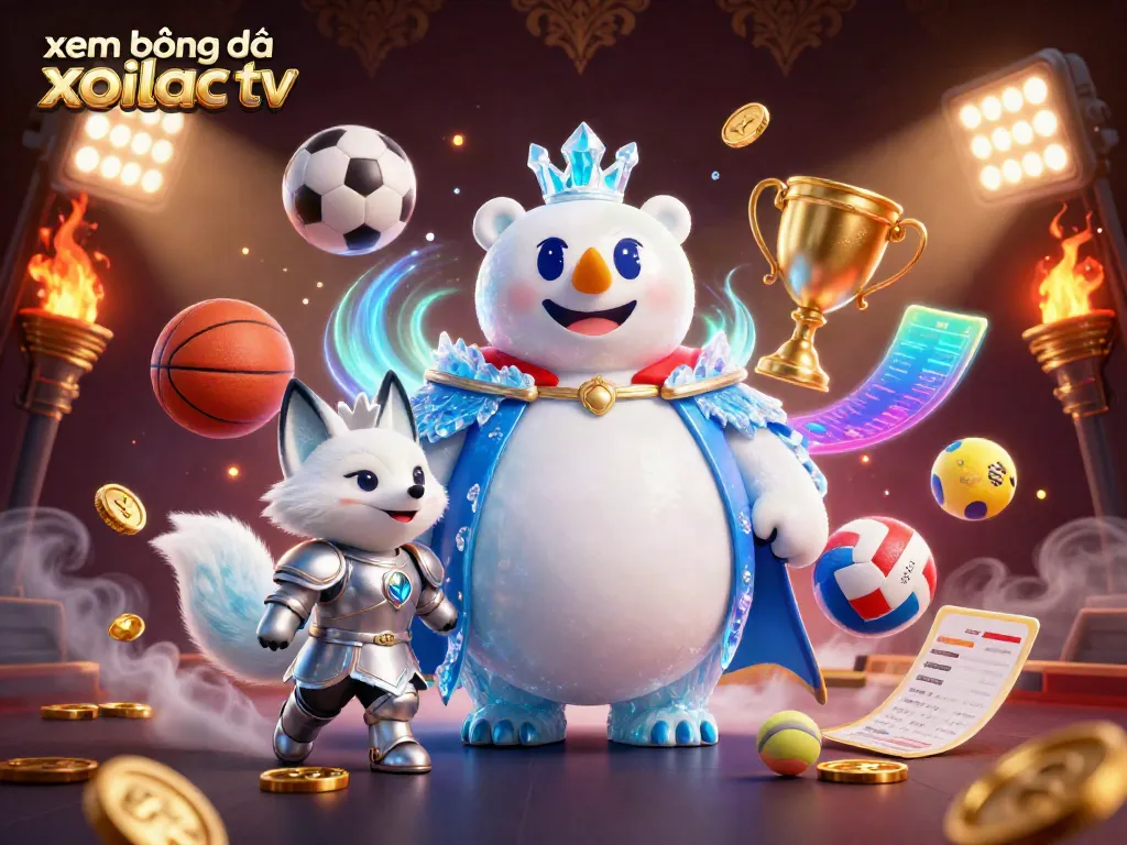Witness exciting sports action with xem bóng đá xoilac tv, featuring dynamic characters and immersive elements.