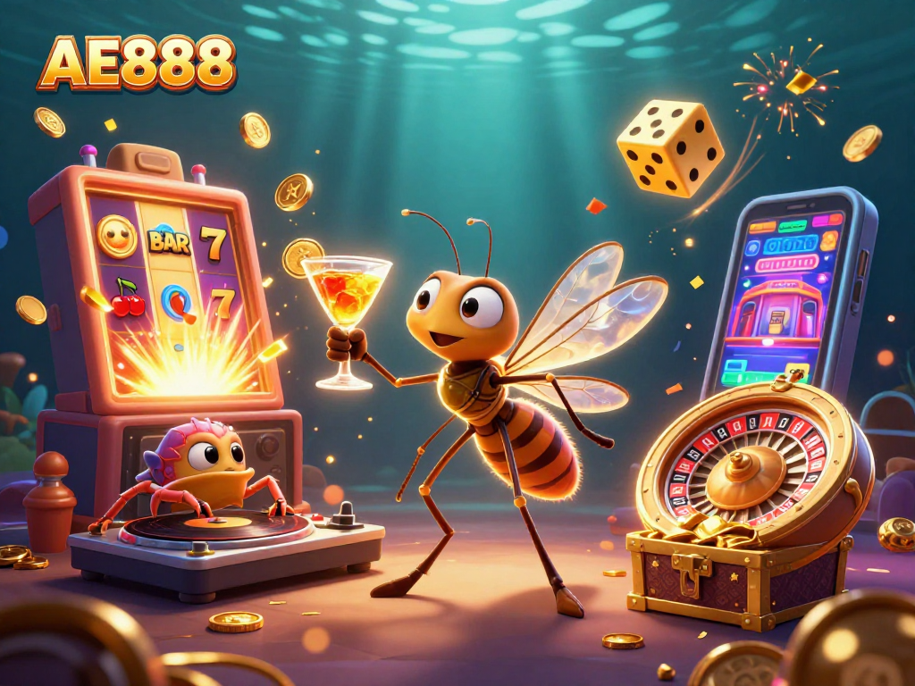Experience exciting gameplay with AE888’s vibrant 3D casino characters and jackpot visuals.