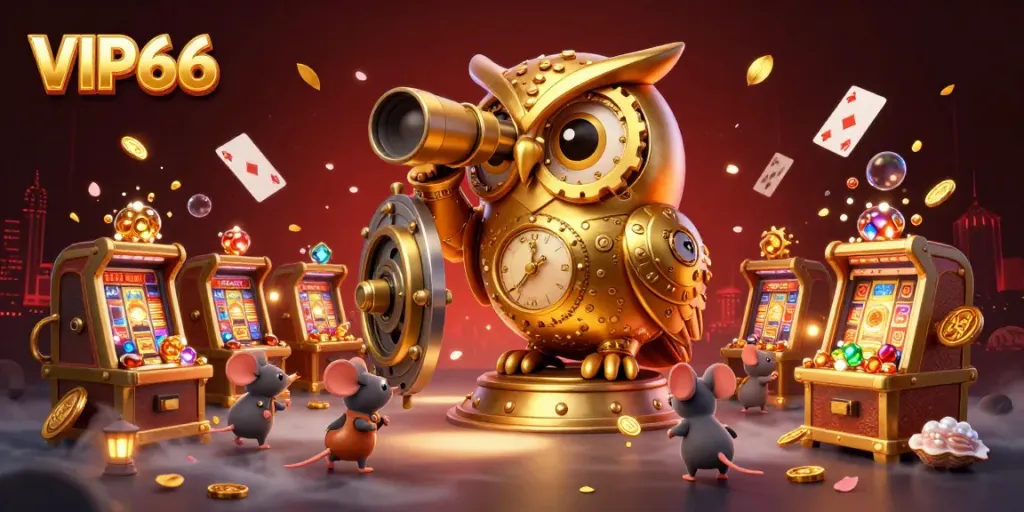 Experience the vibrant world of VIP66 with captivating gaming elements and lively characters.
