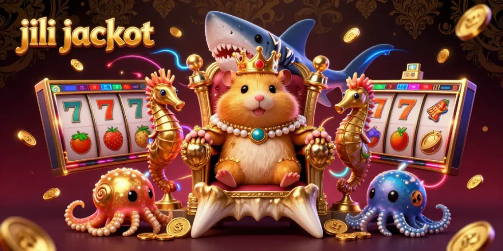 Experience the excitement of the jili jackpot with our fierce hamster king and dazzling casino elements.