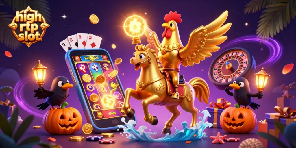 Engage with high rtp slot dynamics in a vibrant casino scene featuring explosive game elements.
