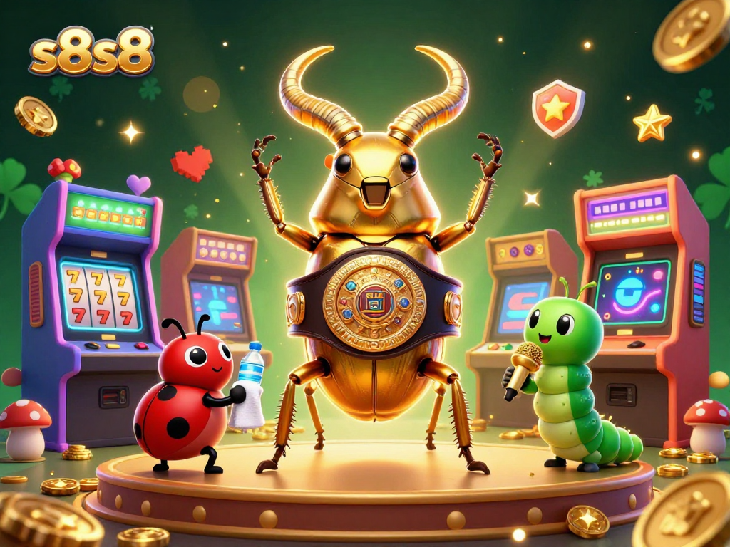 Experience thrilling jackpots at s8s8 with a vibrant casino scene filled with 3D game characters.