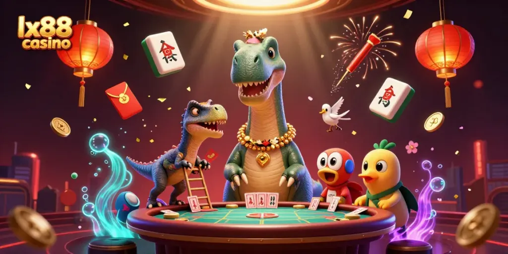 Experience the excitement of lx88 casino with dynamic characters and vibrant game elements.