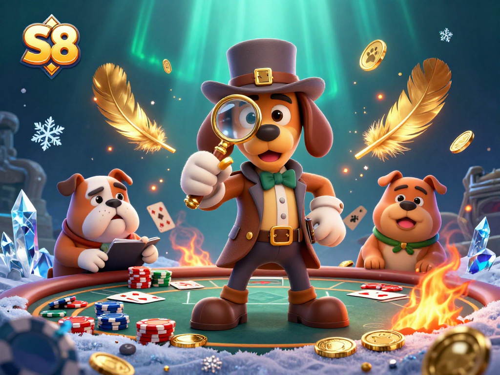 S8 offers thrilling poker gaming experiences with exciting chip action and engaging characters.