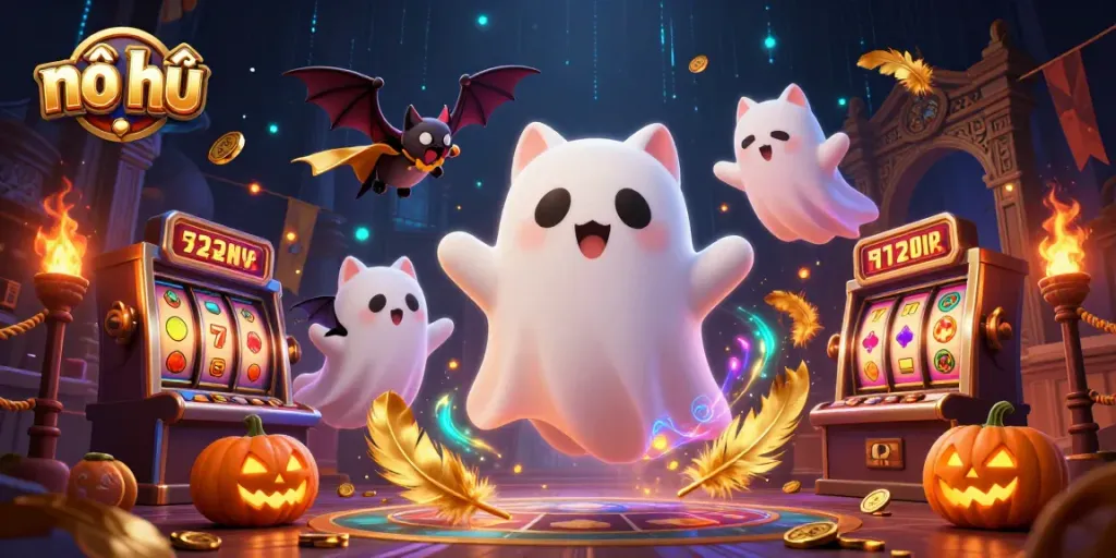 Nổ hũ gameplay visuals with characters and casino themes creating an engaging experience