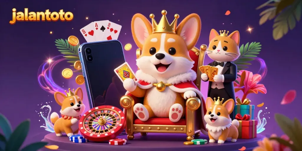 Experience jalantoto's thrilling slot gameplay with charming characters and dynamic casino elements.