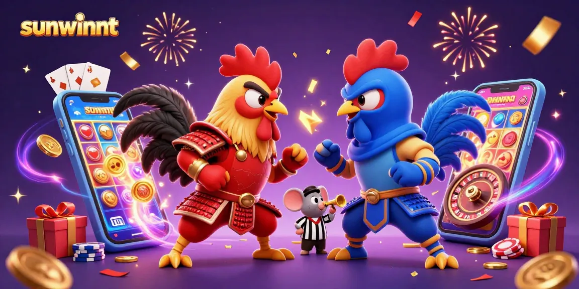 Engage with sunwinnt's thrilling fighting roosters amidst a dynamic casino experience.