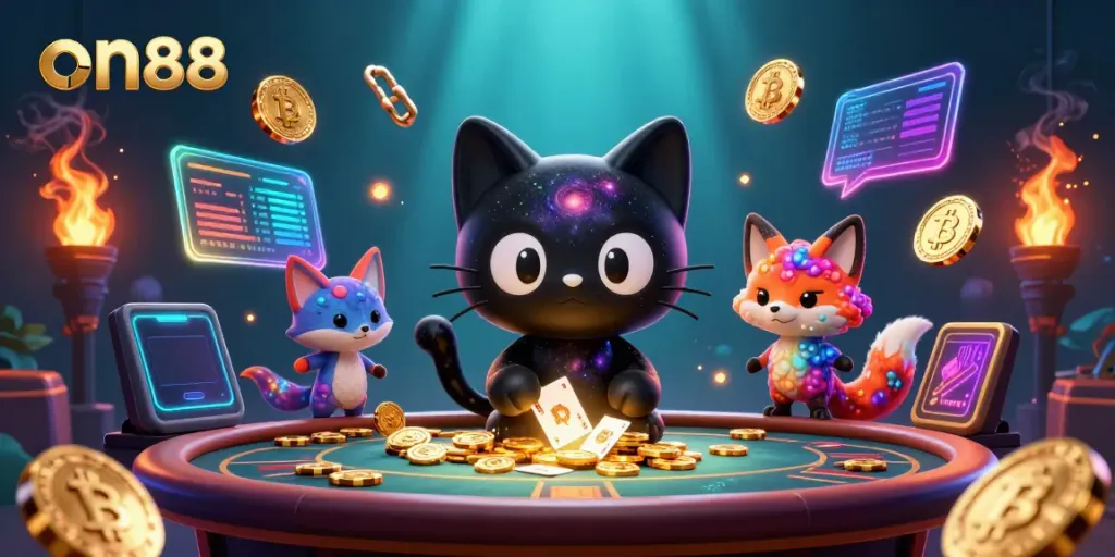 Experience thrilling gameplay at on88 with dynamic 3D casino elements and characters.