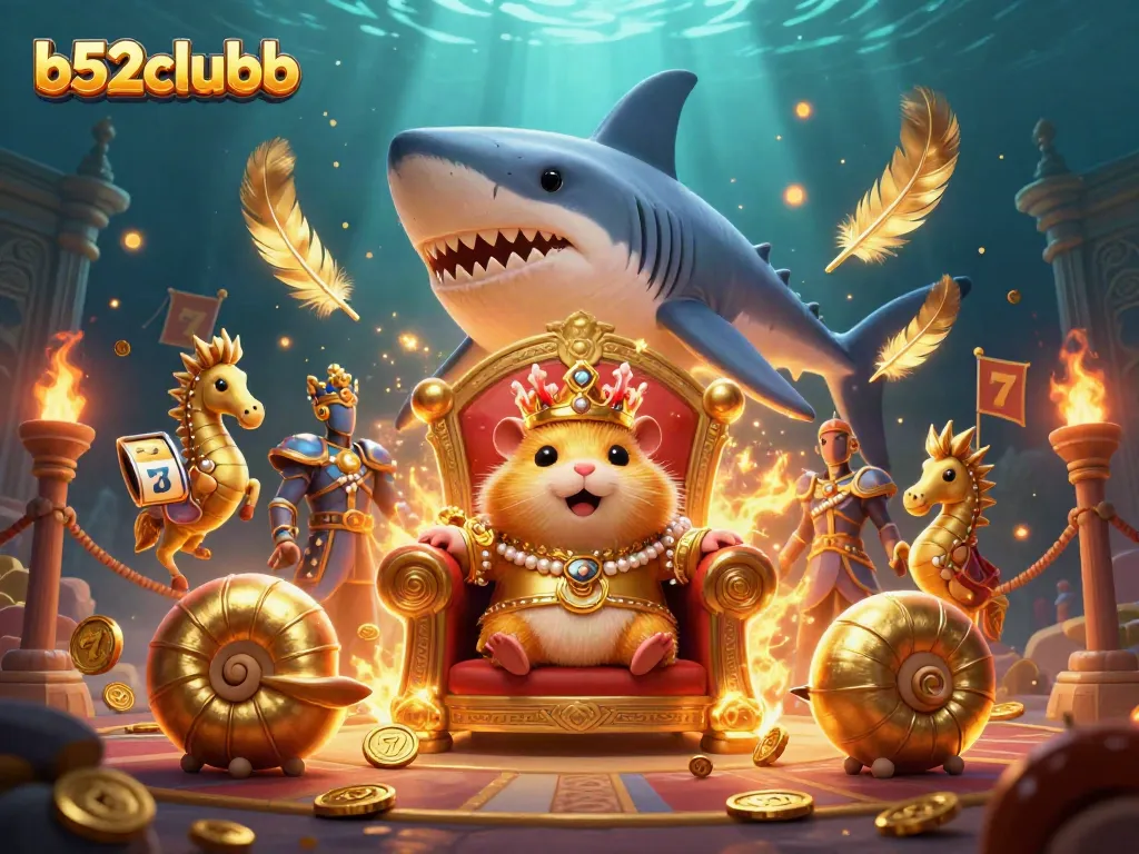 Engage in thrilling gaming at b52clubb with our vibrant 3D casino illustration.