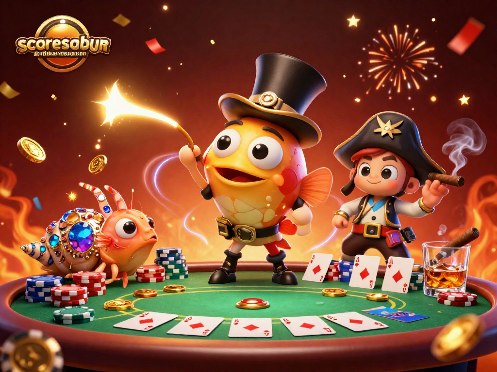 Experience thrilling gaming at scorerssportsbarandrestaurant with anglerfish and gold coins.