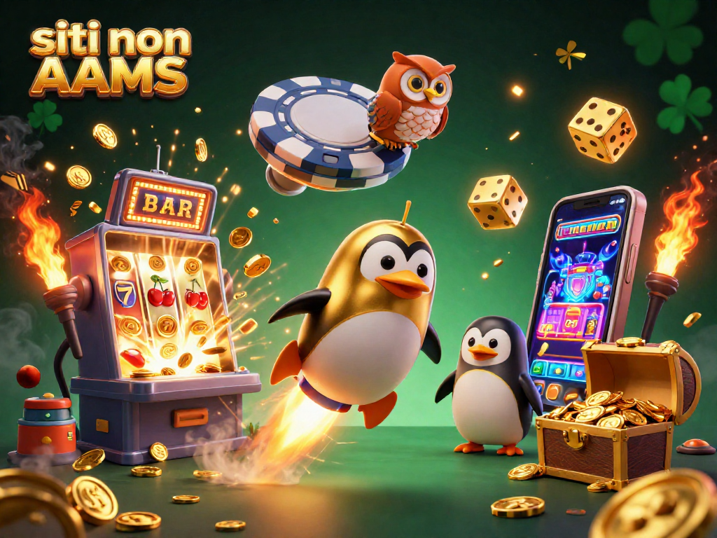 Gioca ai migliori siti non AAMS e vinci con il penguin dorato e slot esplosive.