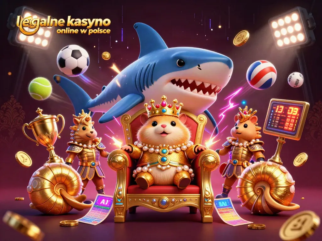 Experience the thrill of legalne kasyno online w polsce with a vibrant 3D casino illustration.