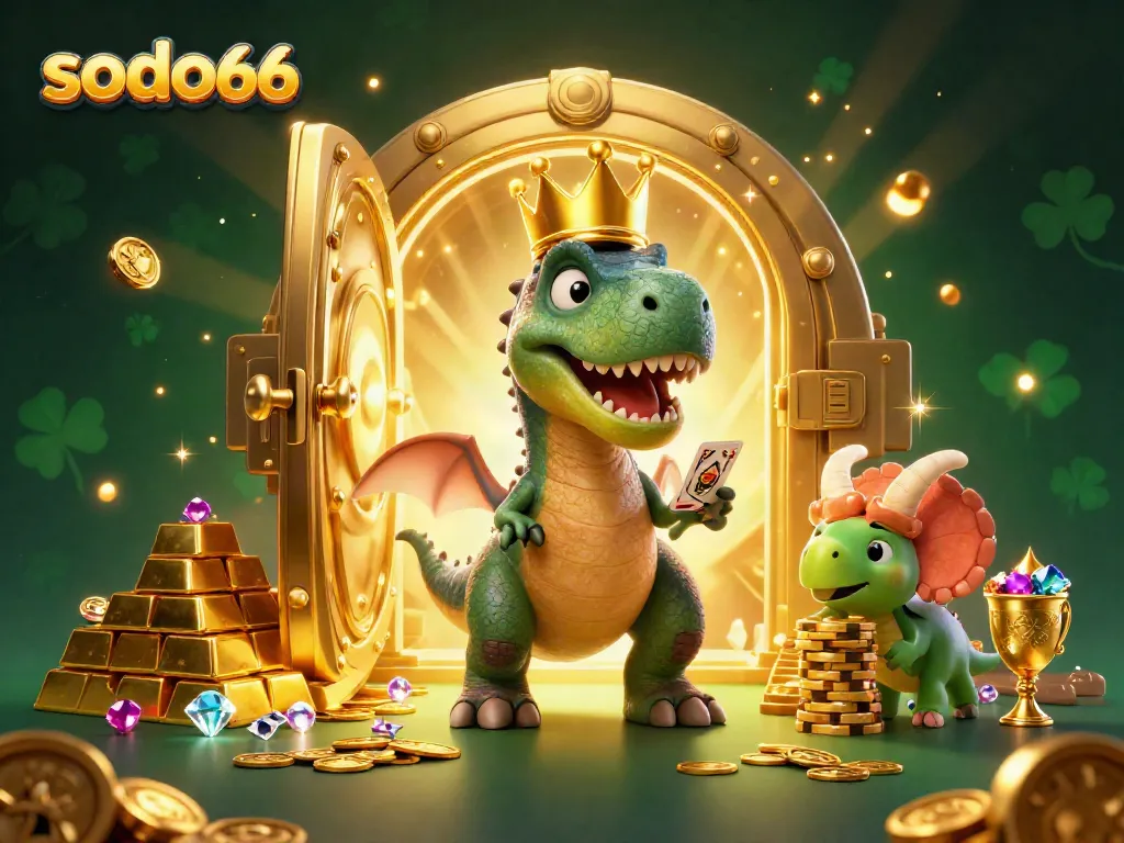 Engage in thrilling card games at SODO66 with friendly characters and a treasure-filled environment.